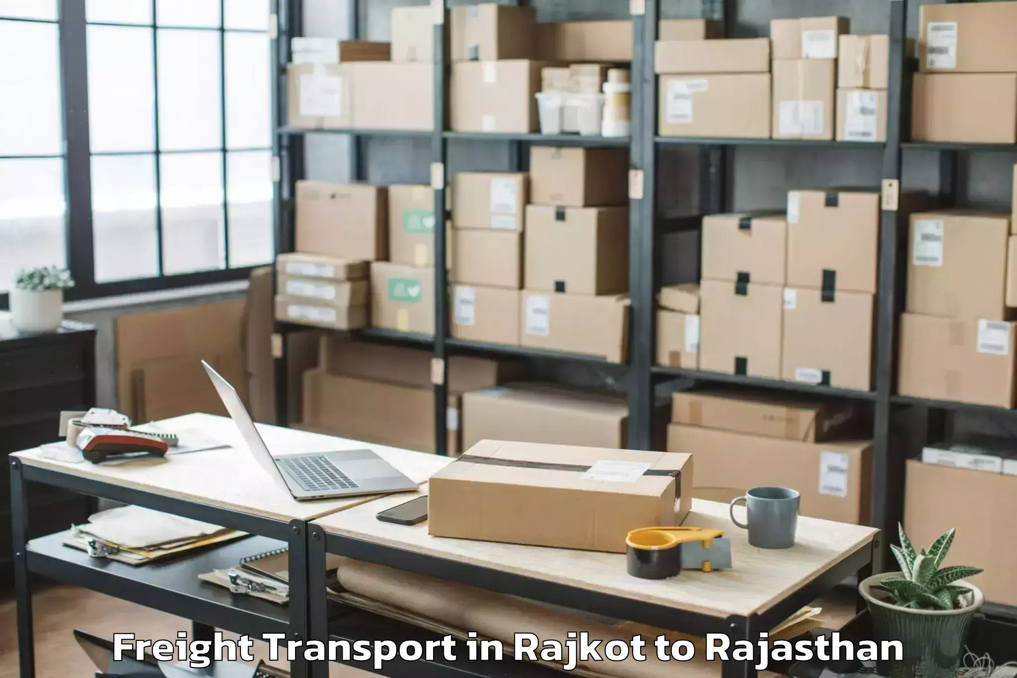 Efficient Rajkot to Kota Freight Transport